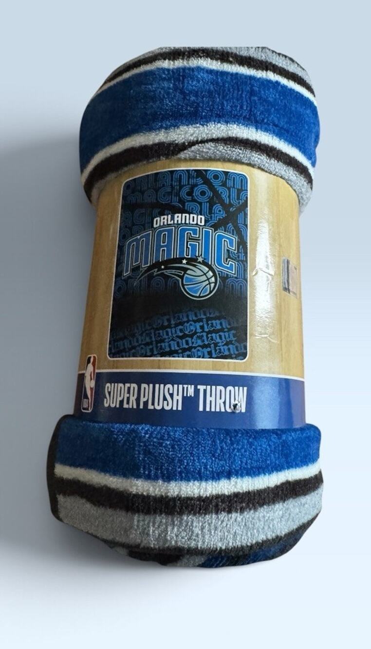 NBA Officially Licensed Orlando Magic 46" x 60" Super Plush Throw Blanket